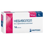 Небиволол-Вертекс, таблетки 5 мг 14 шт