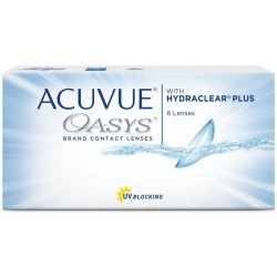 Линзы контактные, Acuvue (Акувью) 6 шт Оазис bc 8.4 мм (+4.00)