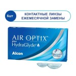 Линзы контактные, Air Optix (Эйр оптикс) 6 шт плюс гидра глайд bc 8.6 мм (-8.00)