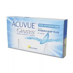 Линзы контактные, Acuvue (Акувью) 6 шт Оазис для коррекции астигматизма bc 8.6 мм -0.75/100 (+1.75)