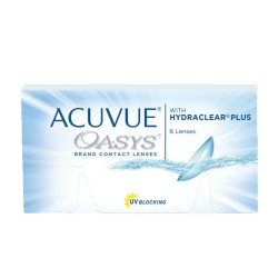 Линзы контактные, Acuvue (Акувью) 6 шт Оазис вис гидраклиа плюс bc 8.8 мм (-1.50)