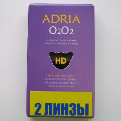 Линзы контактные, Adria (Адрия) 2 шт О2О2 силикон-гидрогелевые ежемесячные bc 8.6 (-2.00)