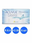 Линзы контактные, Acuvue (Акувью) 6 шт Оазис bc 8.4 мм (+2.00)