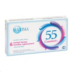 Линзы контактные, Maxima (Максима) 6 шт 55 Комфорт+ 8.6 (-5.75)