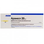 Аранесп, раствор для инъекций 0.5 мг 1 мл 1 шт шприц-ручки