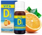 Вита Д3, жидкость 500МЕ/капля 10 мл 1 шт со вкусом апельсина флакон-капельница