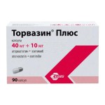 Торвазин Плюс, капсулы 40 мг+10 мг 90 шт