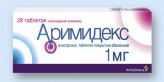 Аримидекс, табл. п/о пленочной 1 мг №28